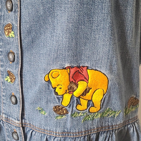 Vintage Disney dress 90's cotton pooh piglet - Picture 4 of 13